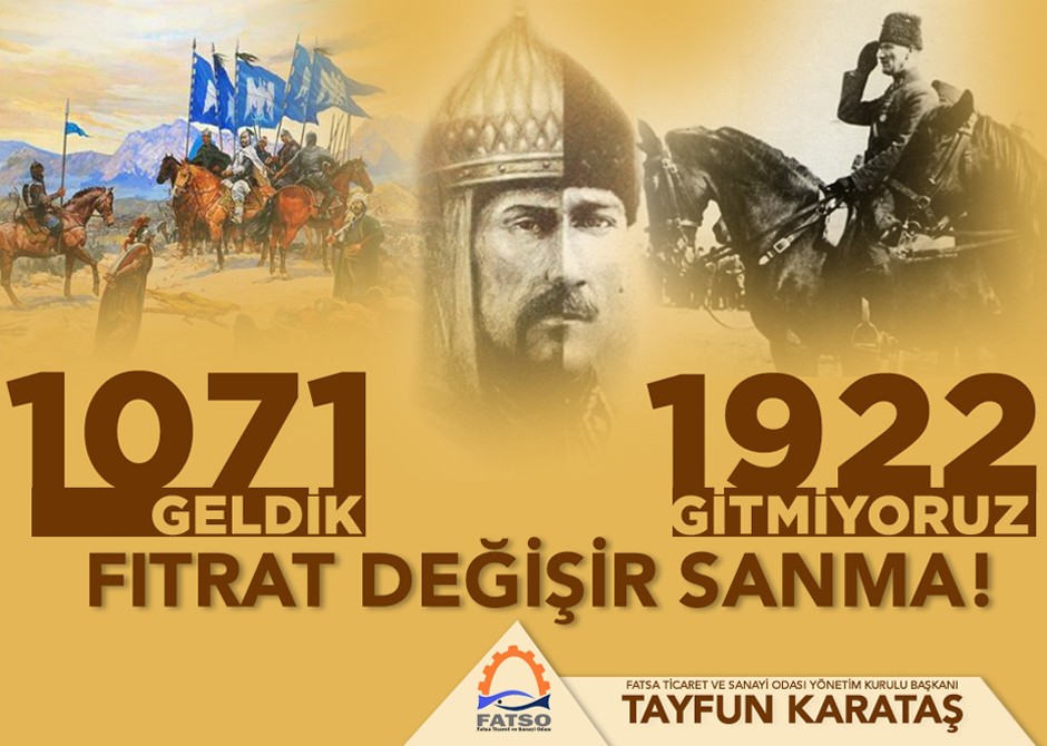 26 Ağustos Malazgirt Zaferi ve Büyük Taaruz Kutlama Mesajı